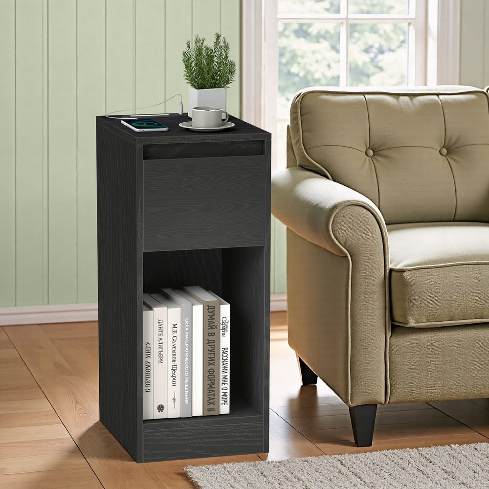 Schmaler Nachttisch, 2er Set, Nachtschrank