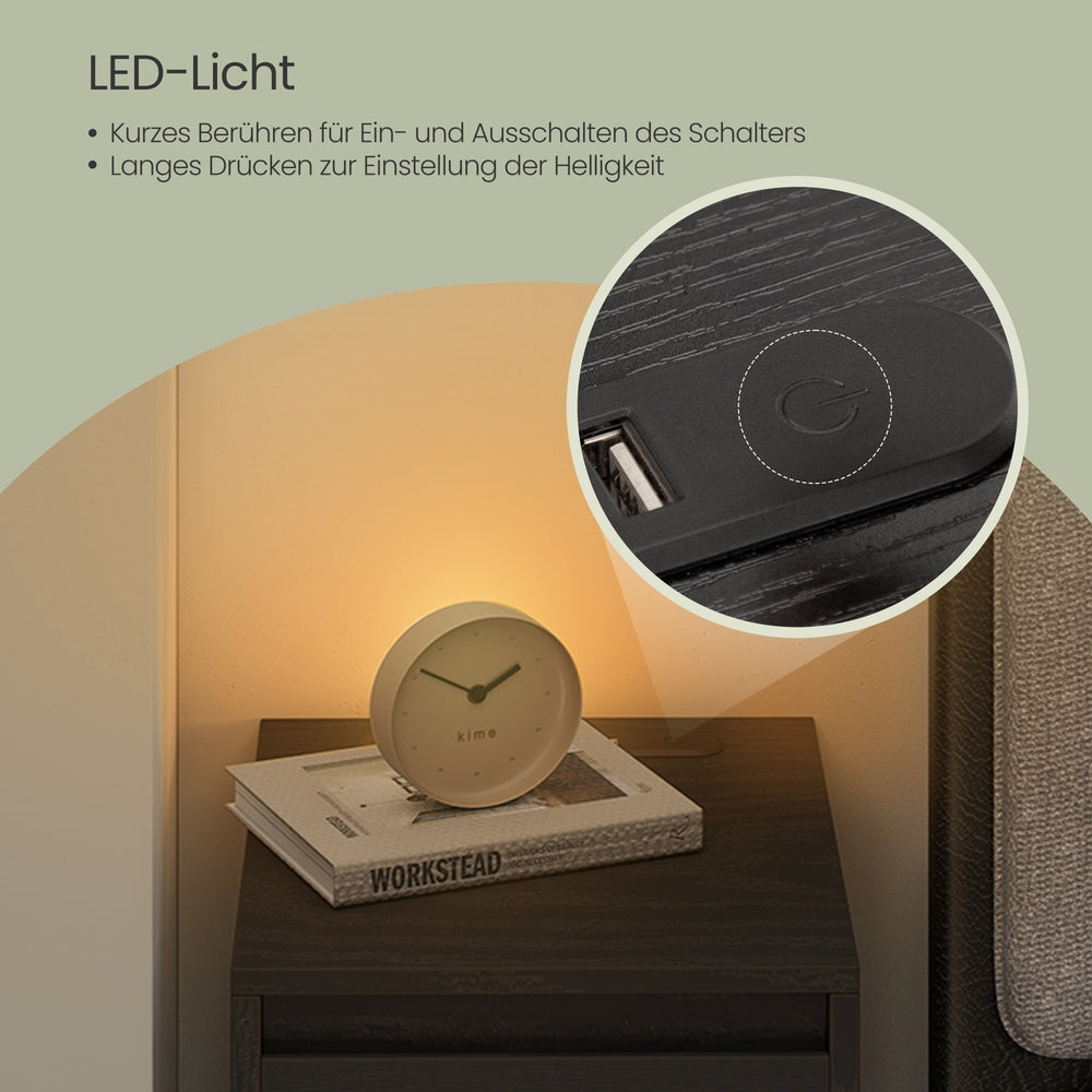 Schmaler Nachttisch, 2er Set, Nachtschrank