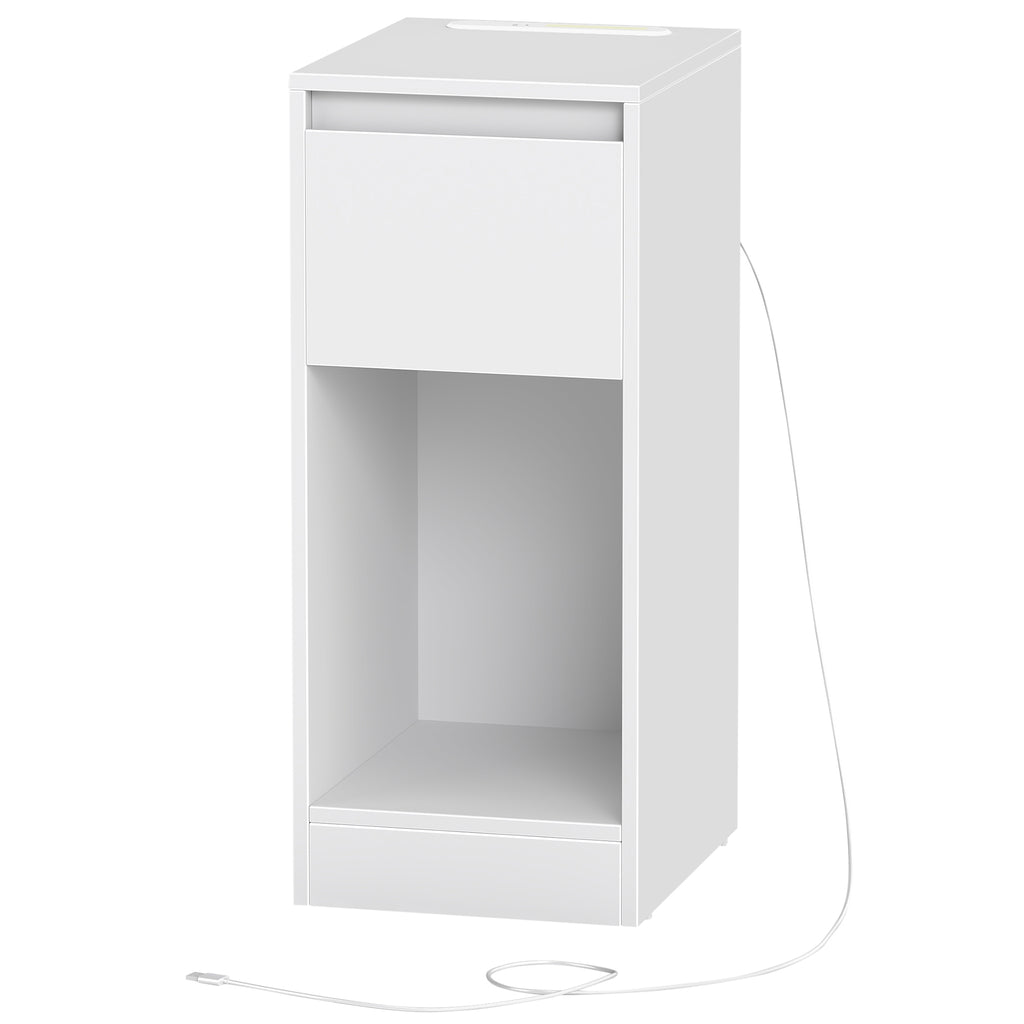 Schmaler Nachttisch, 2er Set, Nachtschrank