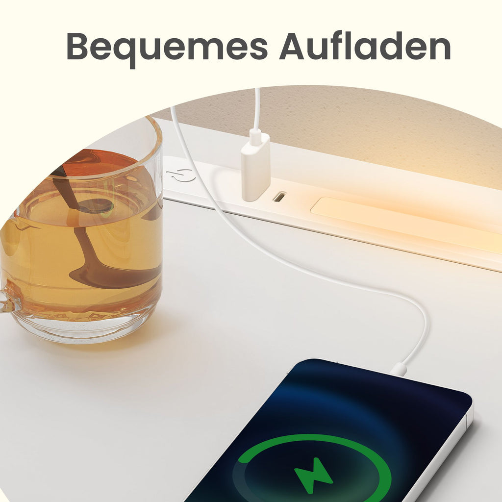 Schmaler Nachttisch, 2er Set, Nachtschrank