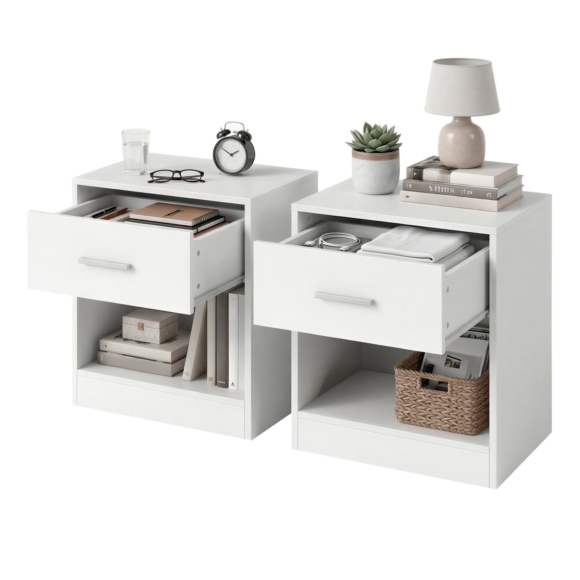 Nachttisch, 2er Set, Beistelltisch