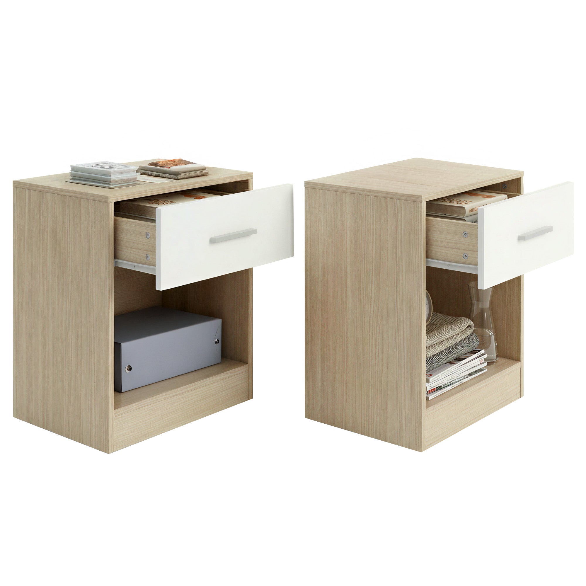 Nachttisch, 2er Set, Beistelltisch