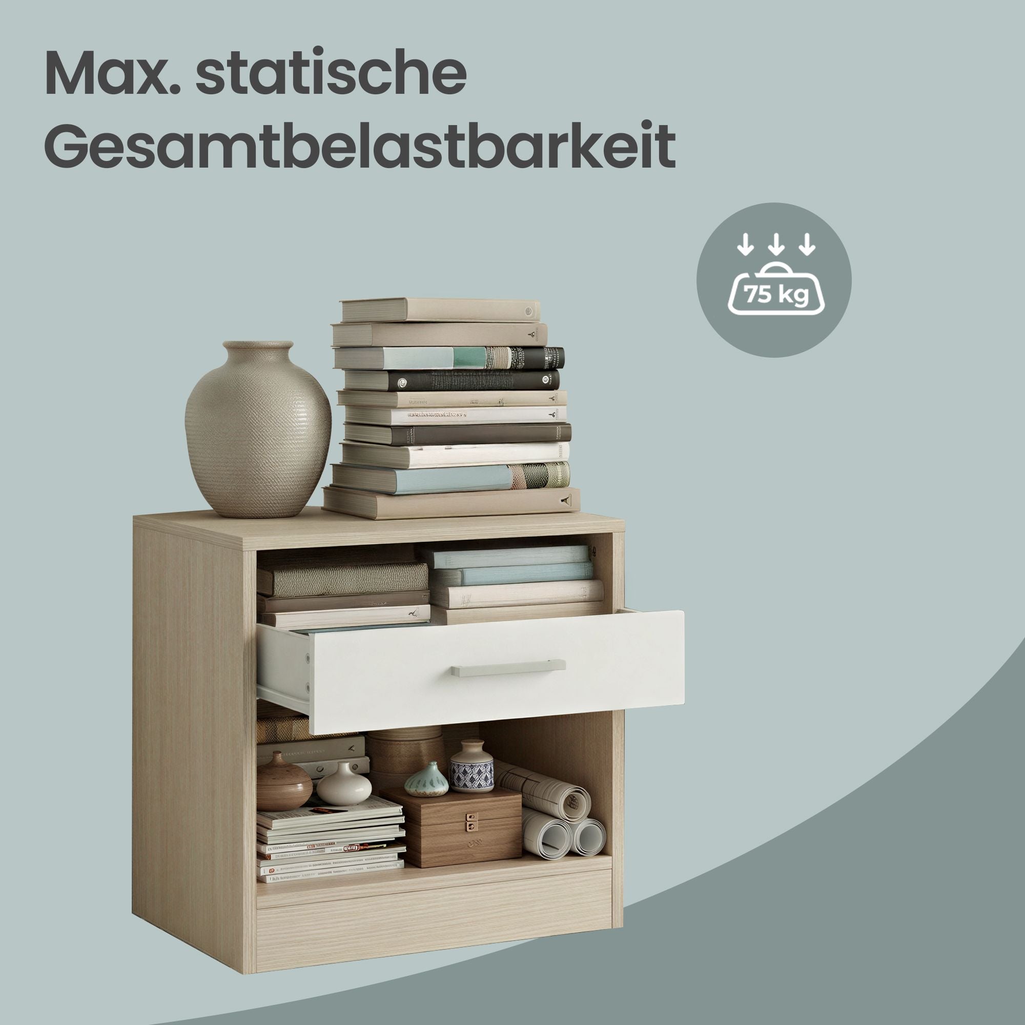 Nachttisch, 2er Set, Beistelltisch