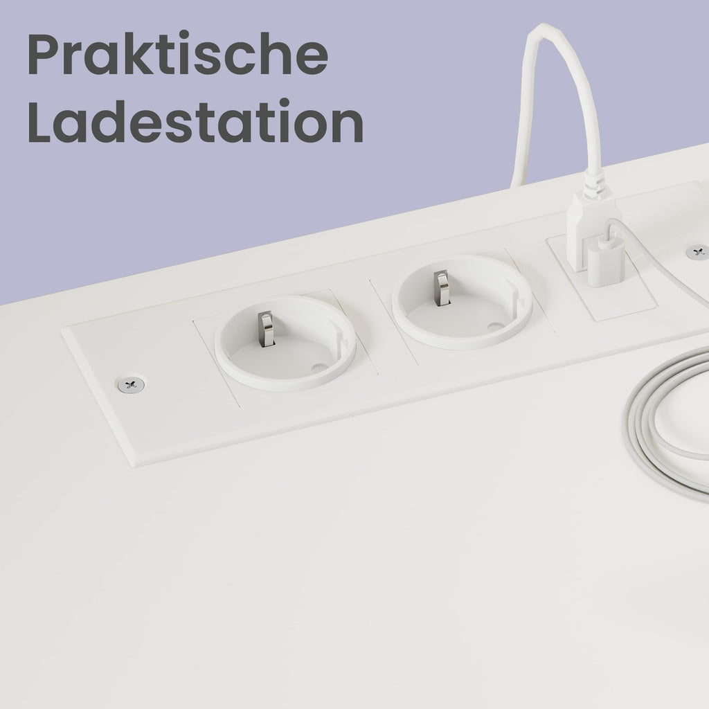 Beistelltisch mit Schubladen, 2er Set, Nachttisch aus Holz