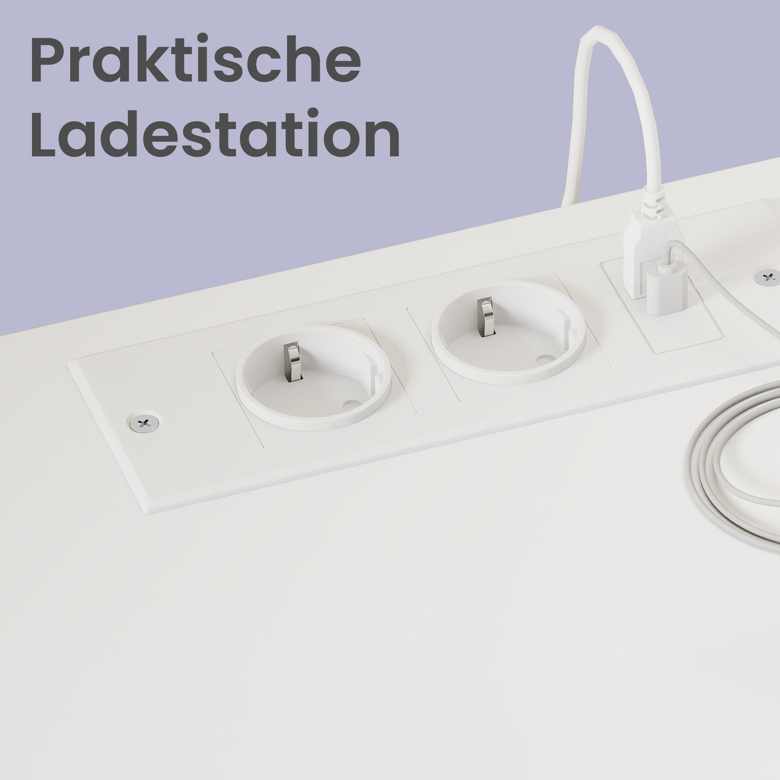 Beistelltisch mit Schubladen, 2er Set, Nachttisch aus Holz