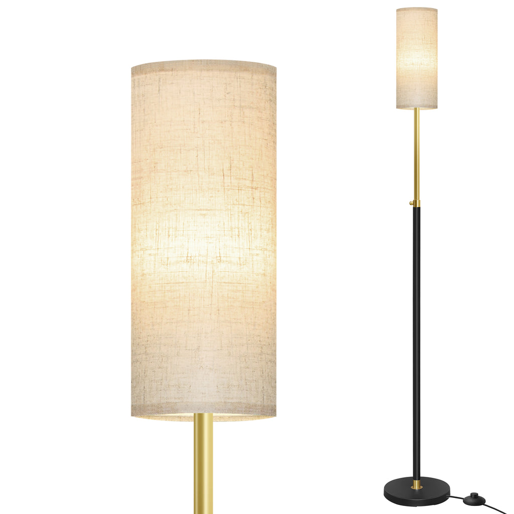 Höhenverstellbare Stehleuchte, 148 cm hoch, mit Fußtaster