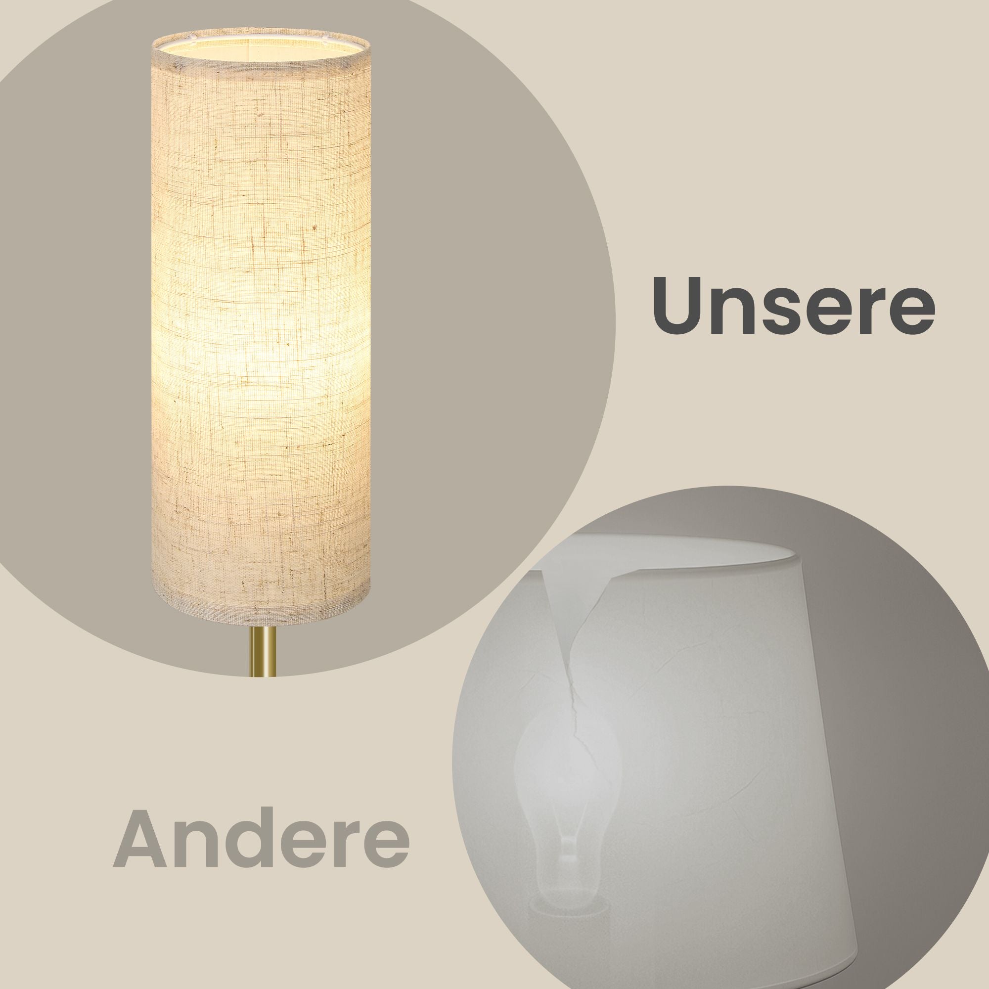 Höhenverstellbare Stehleuchte, 148 cm hoch, mit Fußtaster