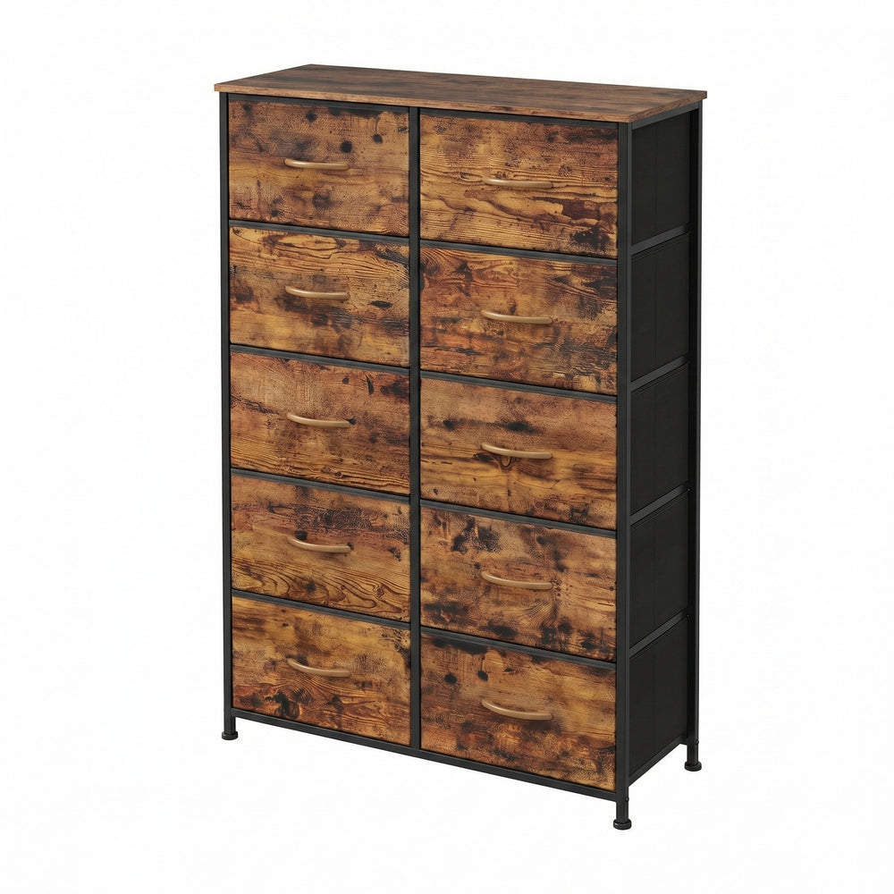 Kommode, Schrank, 10 Stoffschubladen