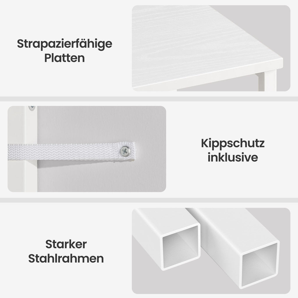 Nachttisch mit LED-Beleuchtung und Ladestation