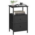 Nachttisch 2er Set aschschwarz-tintenschwarz-mattschwarz 61 cm
