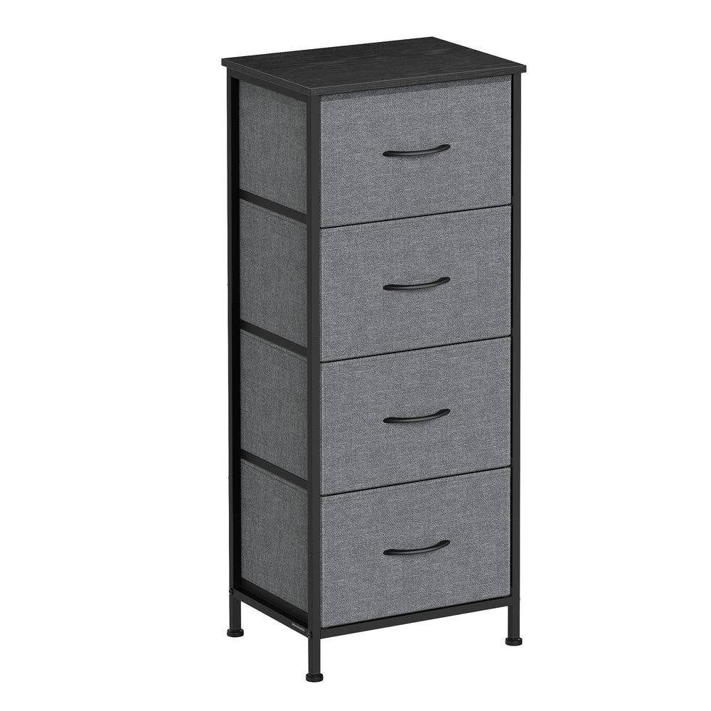 Kommode, Schrank, 4 Stoffschubladen