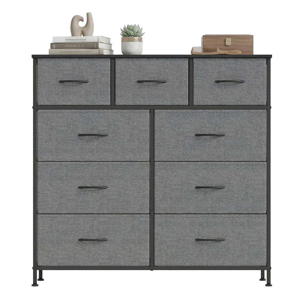 Kommode, Schrank, 9 Stoffschubladen