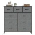 Kommode, Schrank, 9 Stoffschubladen