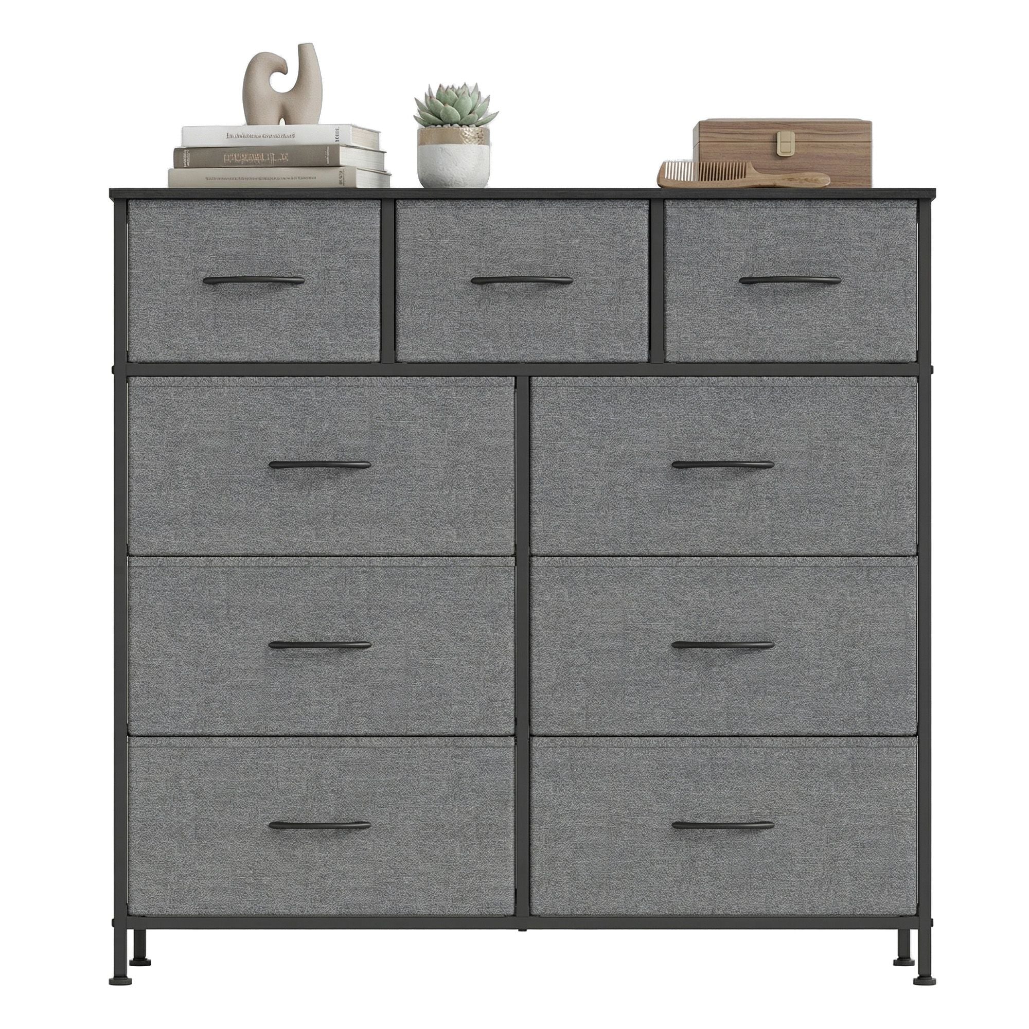 Kommode, Schrank, 9 Stoffschubladen