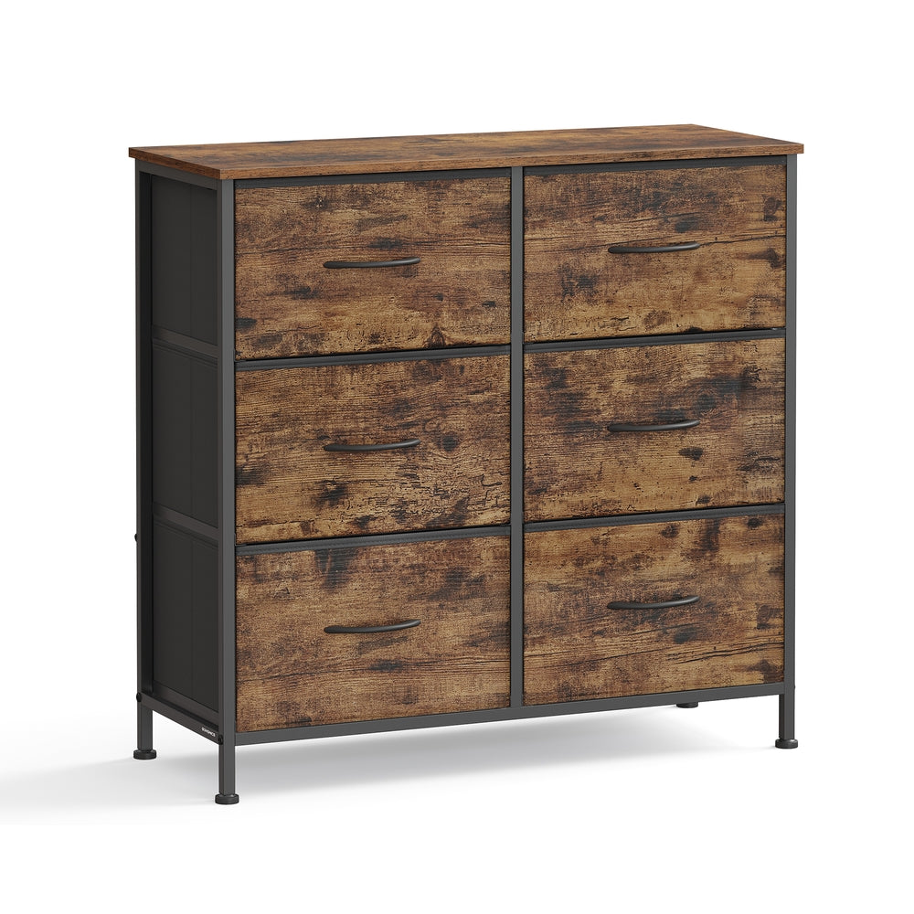 Kommode, Schrank, 6 Stoffschubladen