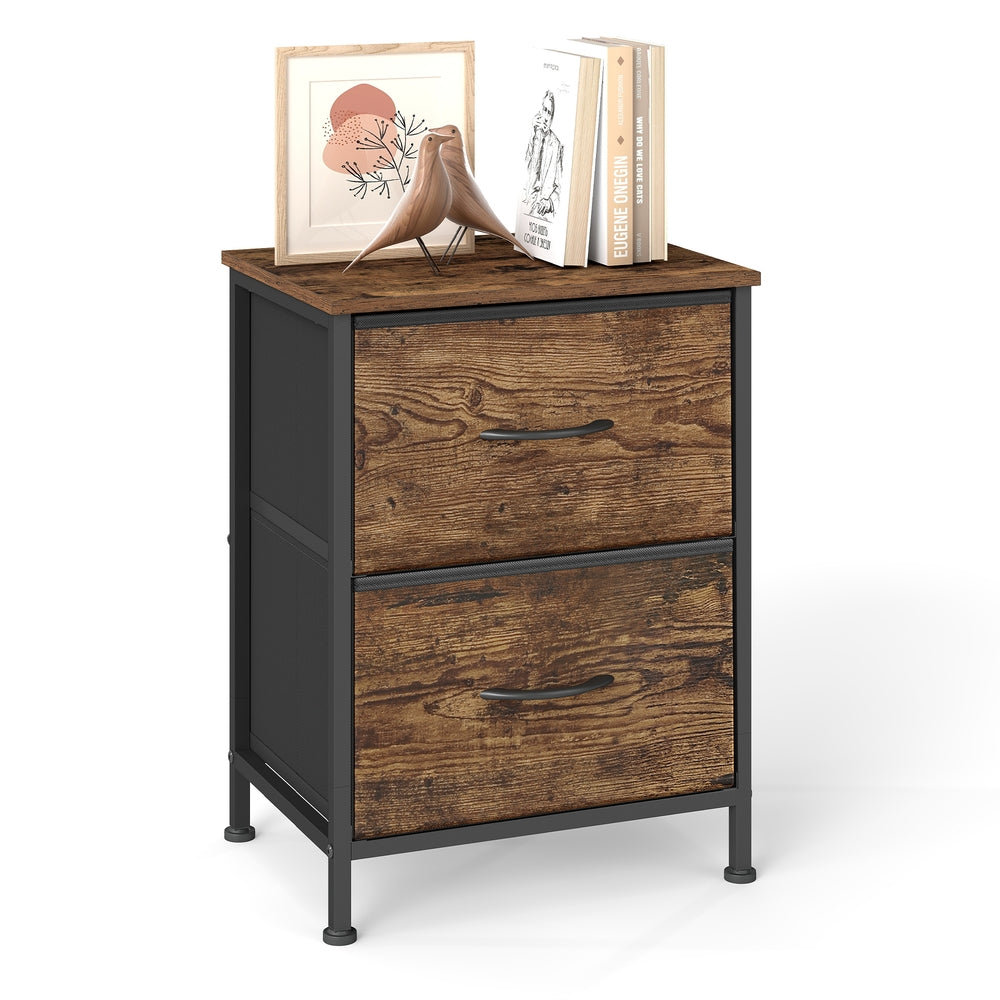 Kommode, Schrank, 2 Stoffschubladen
