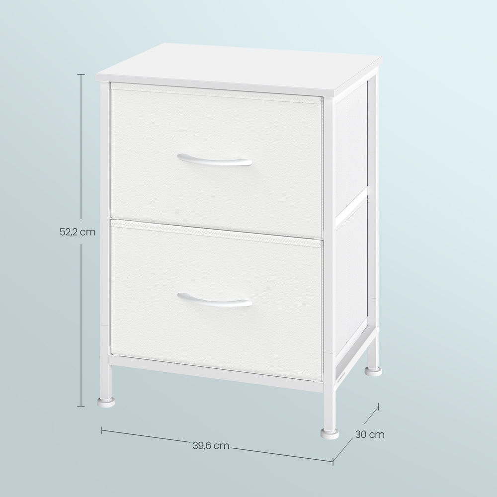 Kommode, Schrank, 2 Stoffschubladen