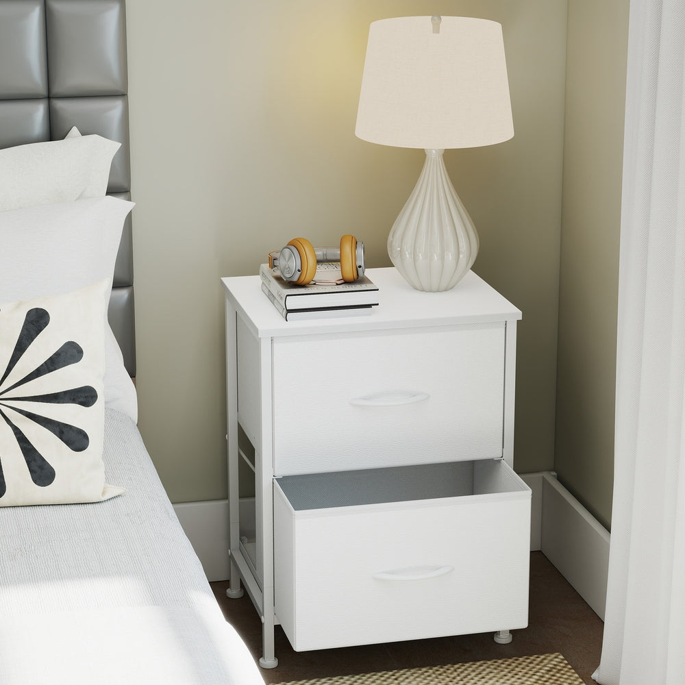Kommode, Schrank, 2 Stoffschubladen