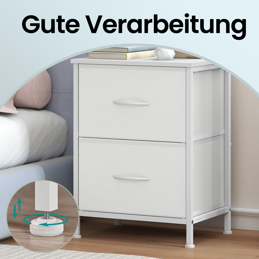 Kommode, Schrank, 2 Stoffschubladen