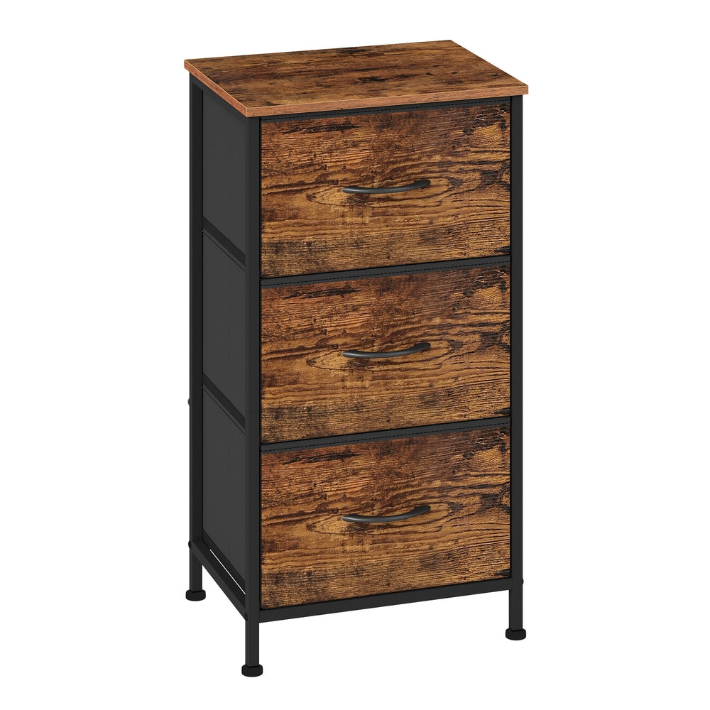 Kommode, Schrank, 3 Stoffschubladen