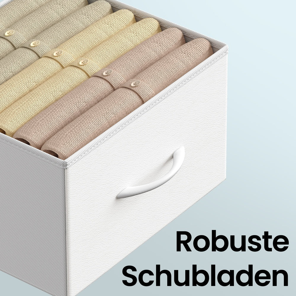 Kommode, Schrank, 3 Stoffschubladen