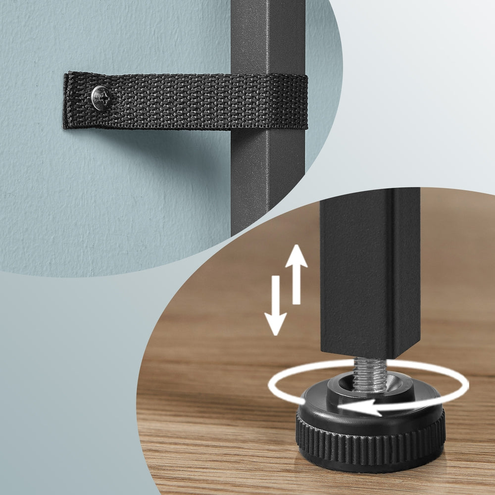 Kommode, Schrank, 5 Stoffschubladen