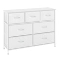 Kommode, Schrank, 7 Stoffschubladen