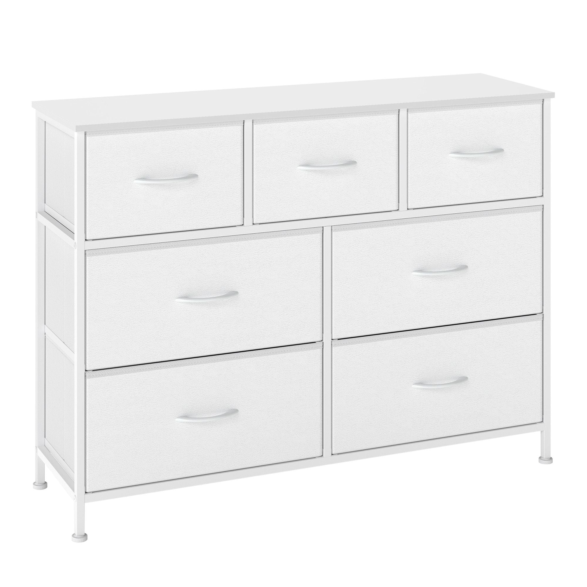 Kommode, Schrank, 7 Stoffschubladen