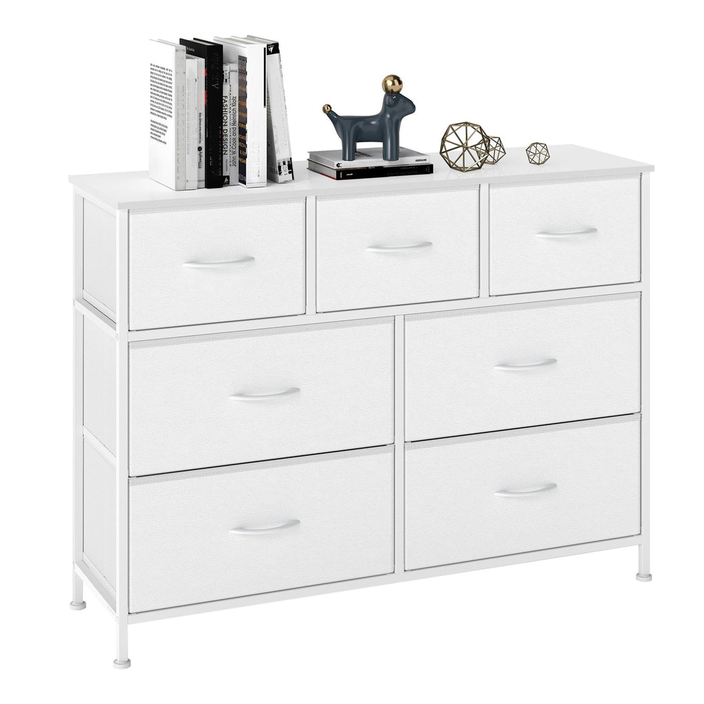 Kommode, Schrank, 7 Stoffschubladen