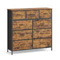 Kommode, Schrank, 9 Stoffschubladen