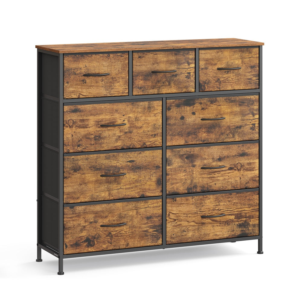 Kommode, Schrank, 9 Stoffschubladen