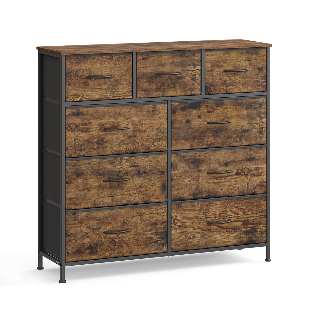 Kommode, Schrank, 9 Stoffschubladen