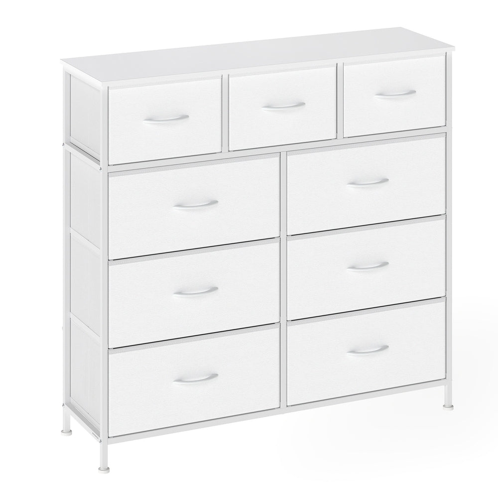 Kommode, Schrank, 9 Stoffschubladen
