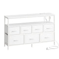 Kommode mit LED-Beleuchtung, Sideboard, Schubladenschrank für Wohnzimmer