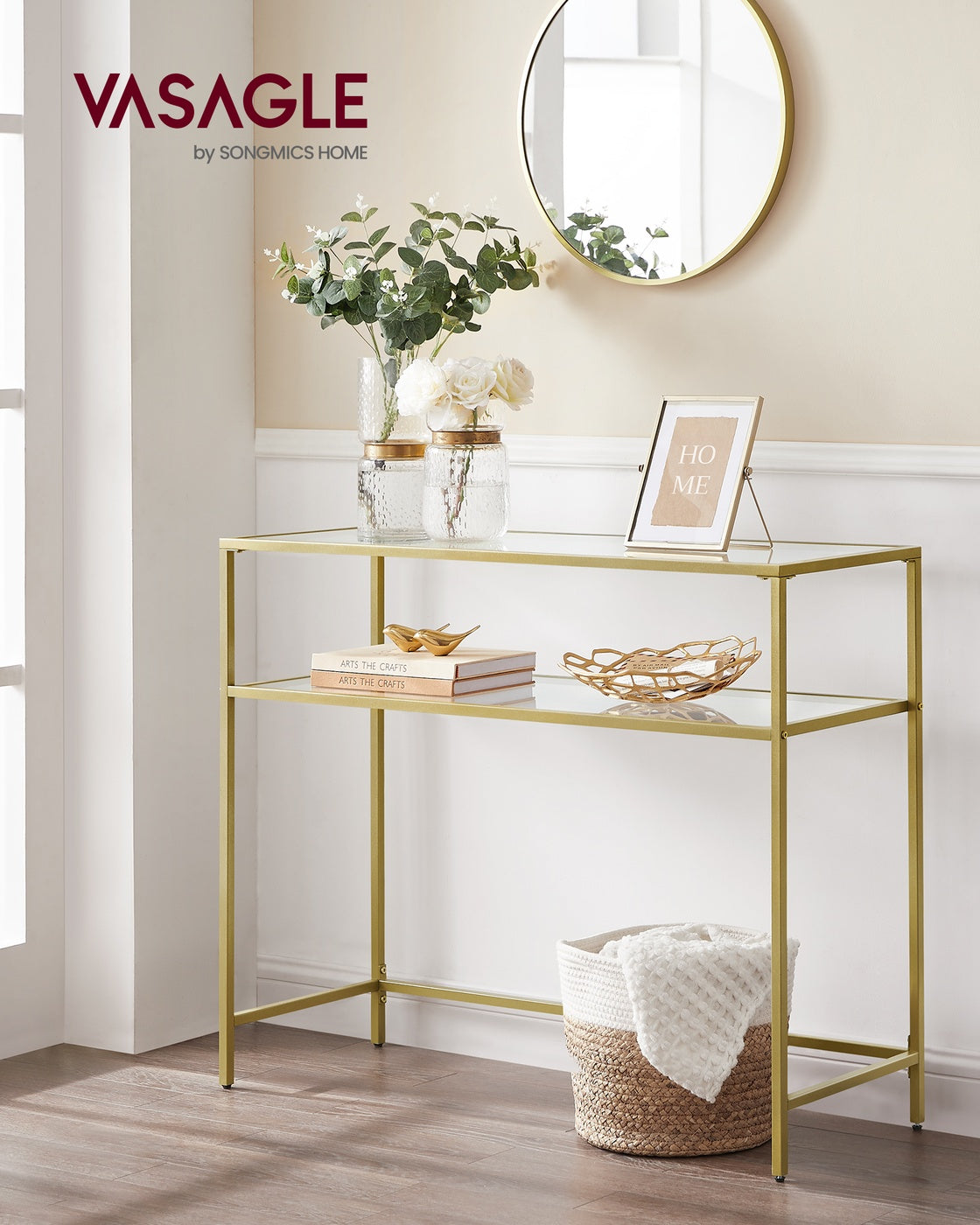 Konsolentisch goldfarben