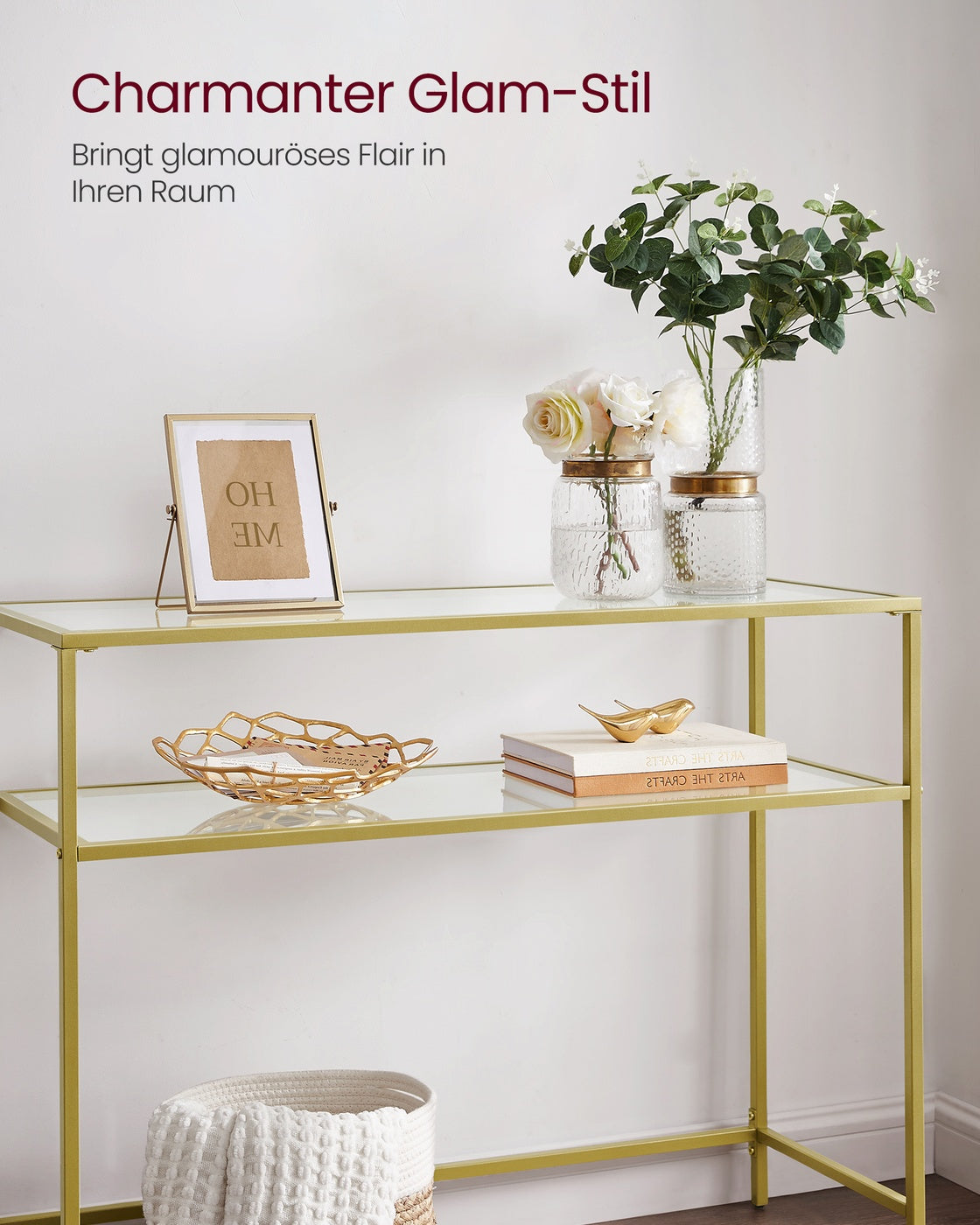 Konsolentisch goldfarben