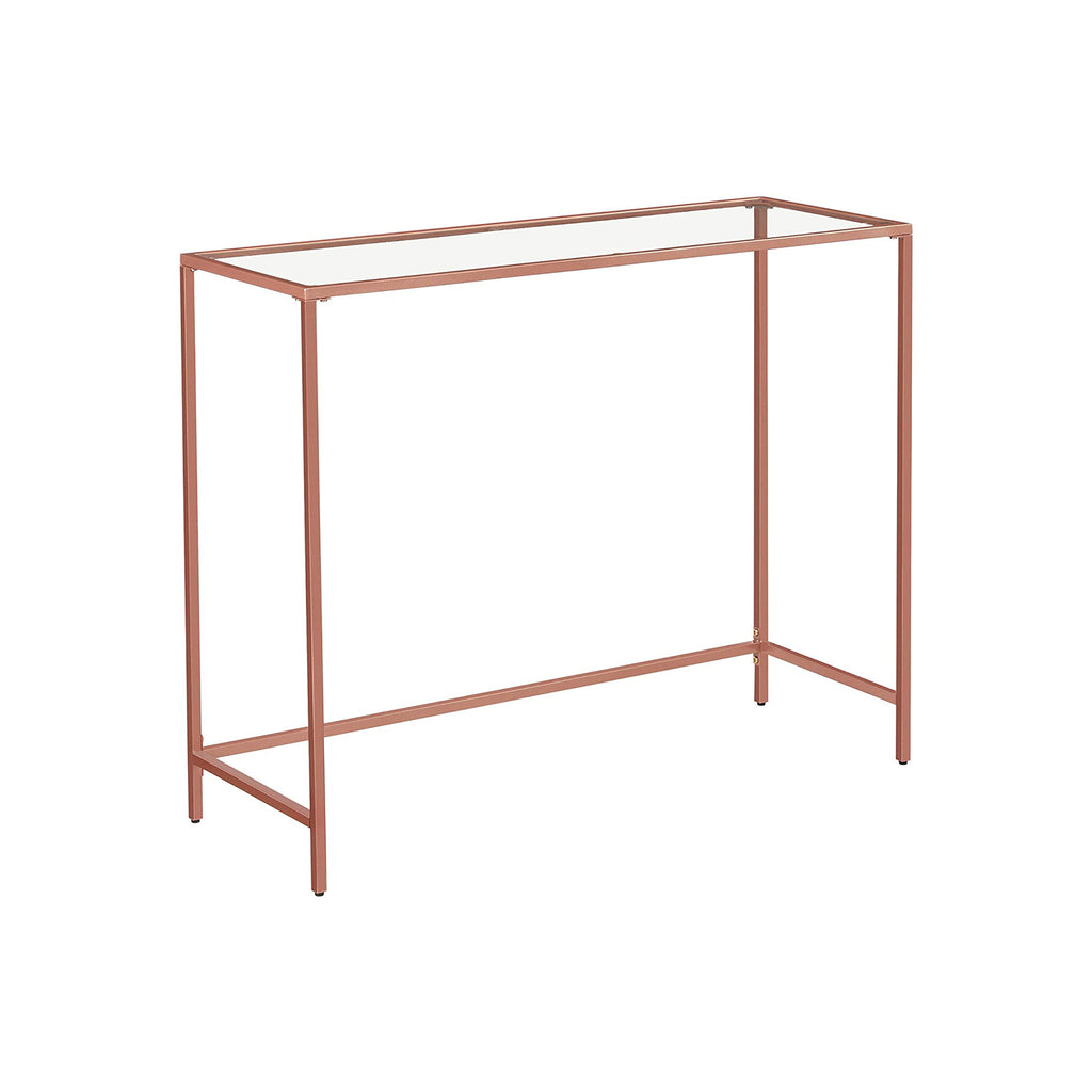Konsolentisch Hartglas Roségold