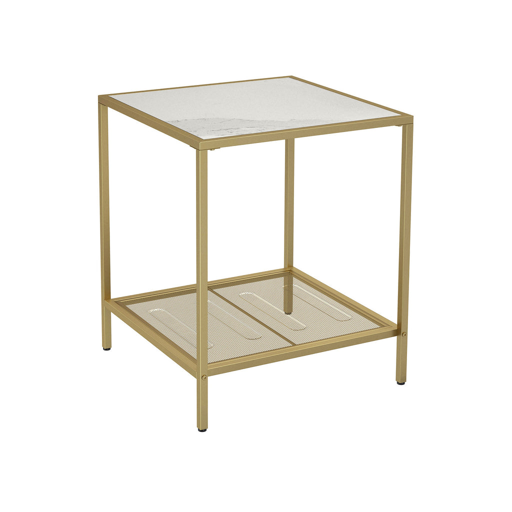 Beistelltisch Gold-Marmoroptik