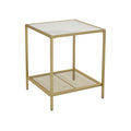 Beistelltisch Gold-Marmoroptik
