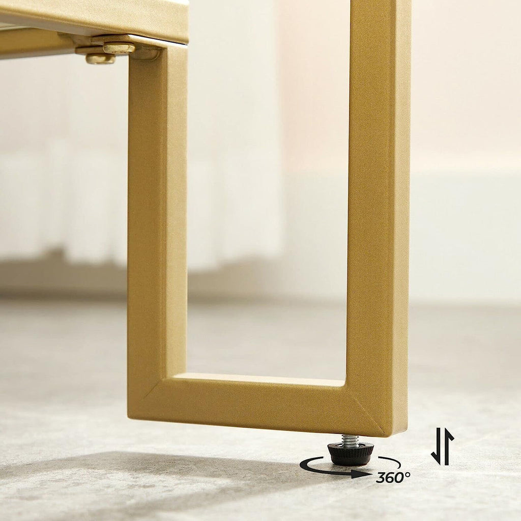 Couchtisch 2 Ablagen aus Hartglas