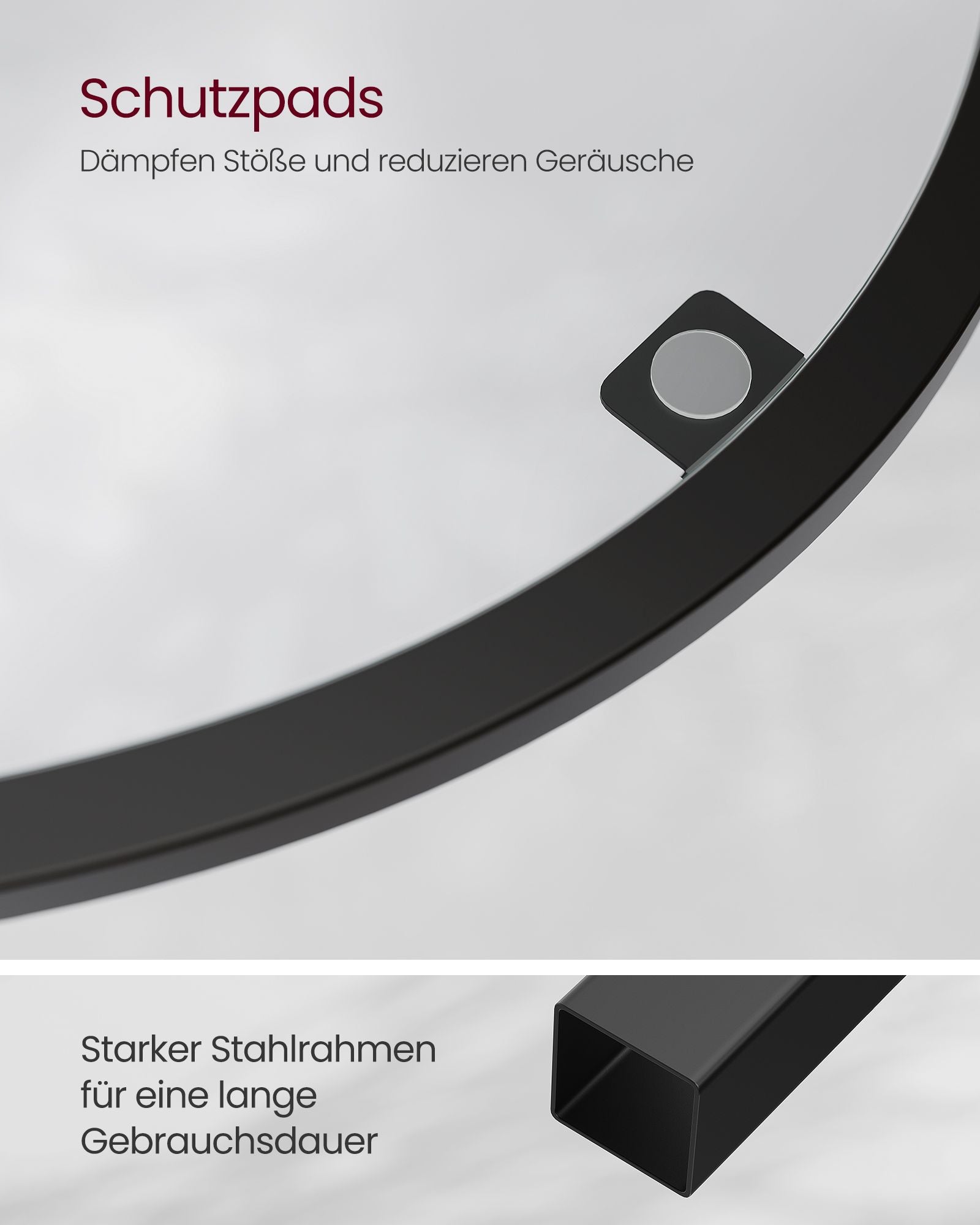 Eckregal 5 Ebenen mit Ablagen aus Hartglas