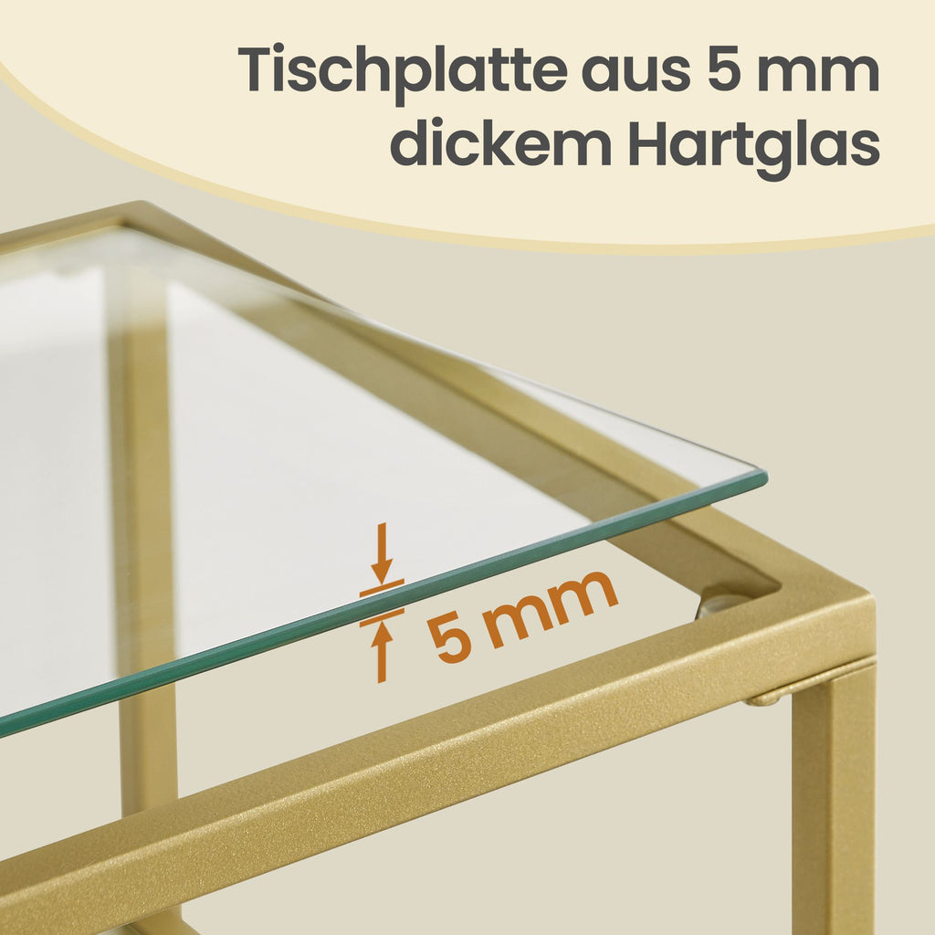 Konsolentisch mit 2 Ebenen, Eingangstisch, Sofaspitze