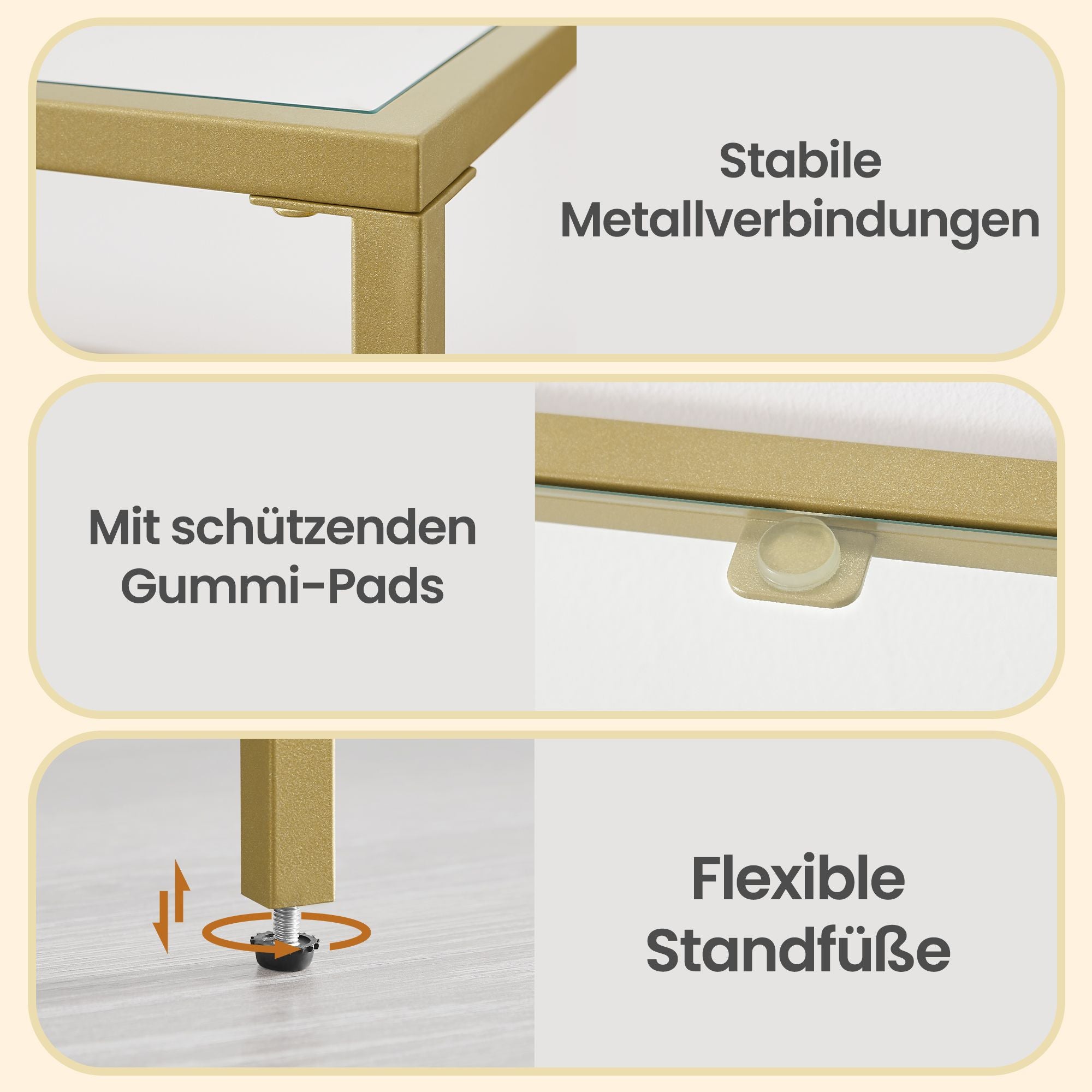Konsolentisch mit 2 Ebenen, Eingangstisch, Sofaspitze