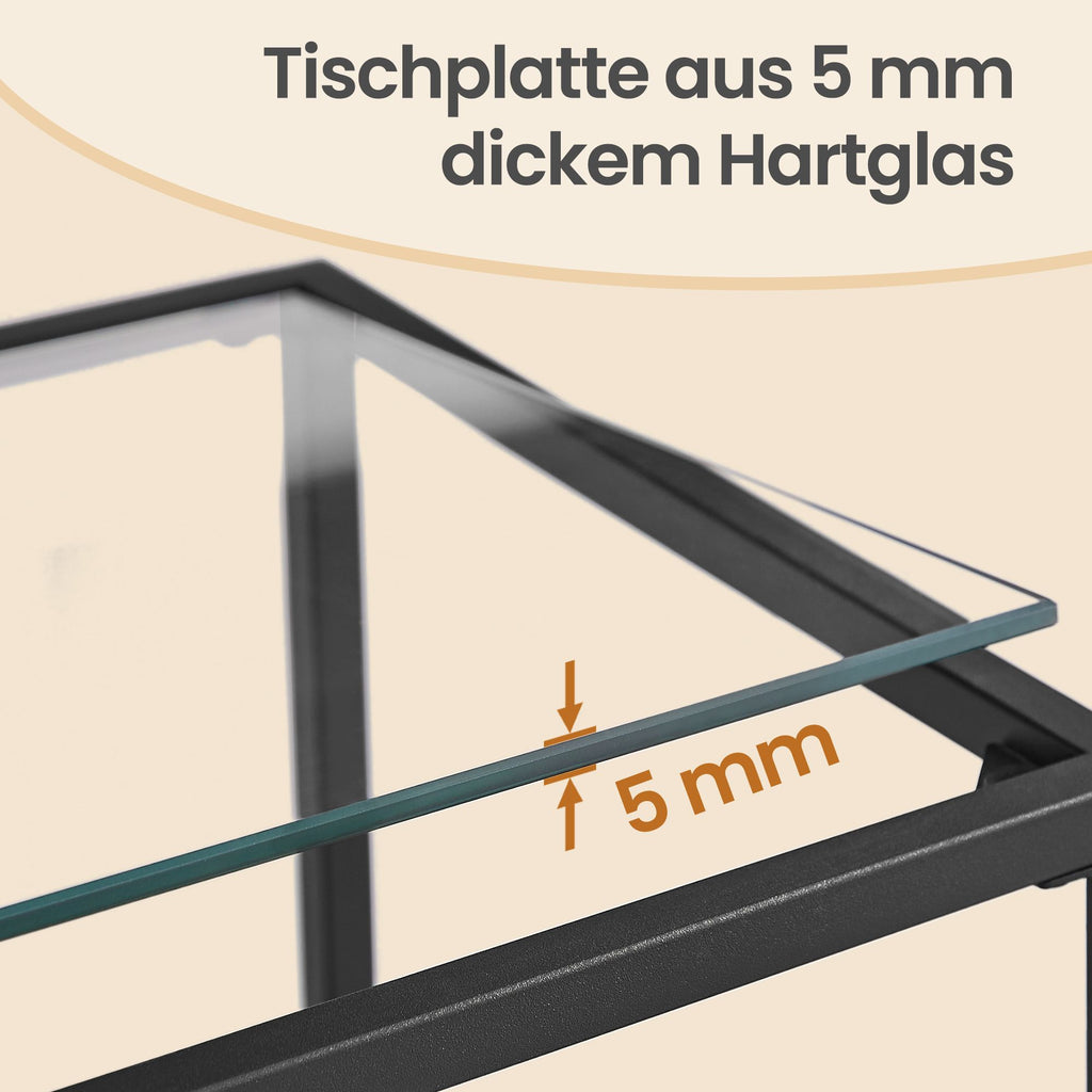 Konsolentisch mit 2 Ebenen, Eingangstisch, Sofaspitze