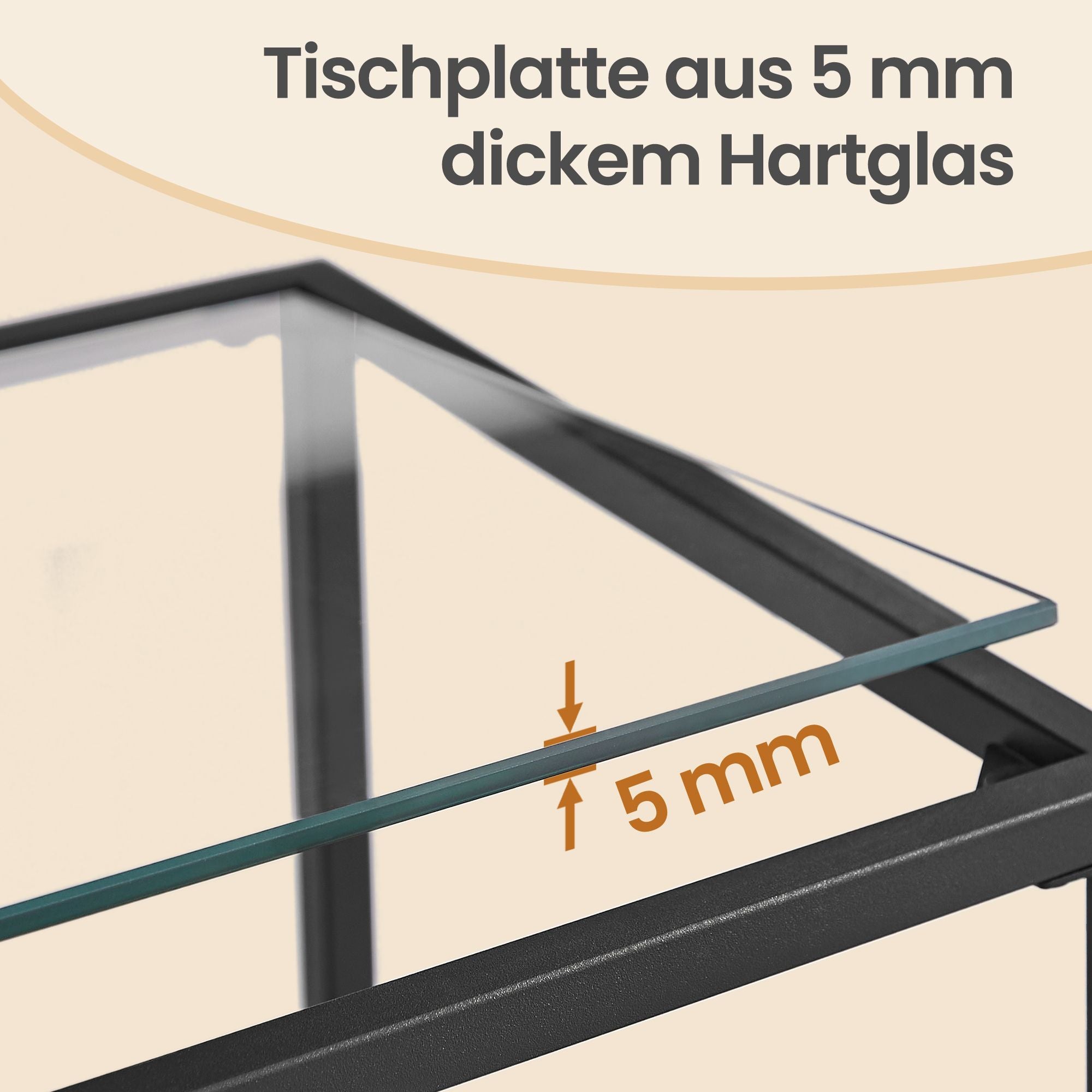 Konsolentisch mit 2 Ebenen, Eingangstisch, Sofaspitze