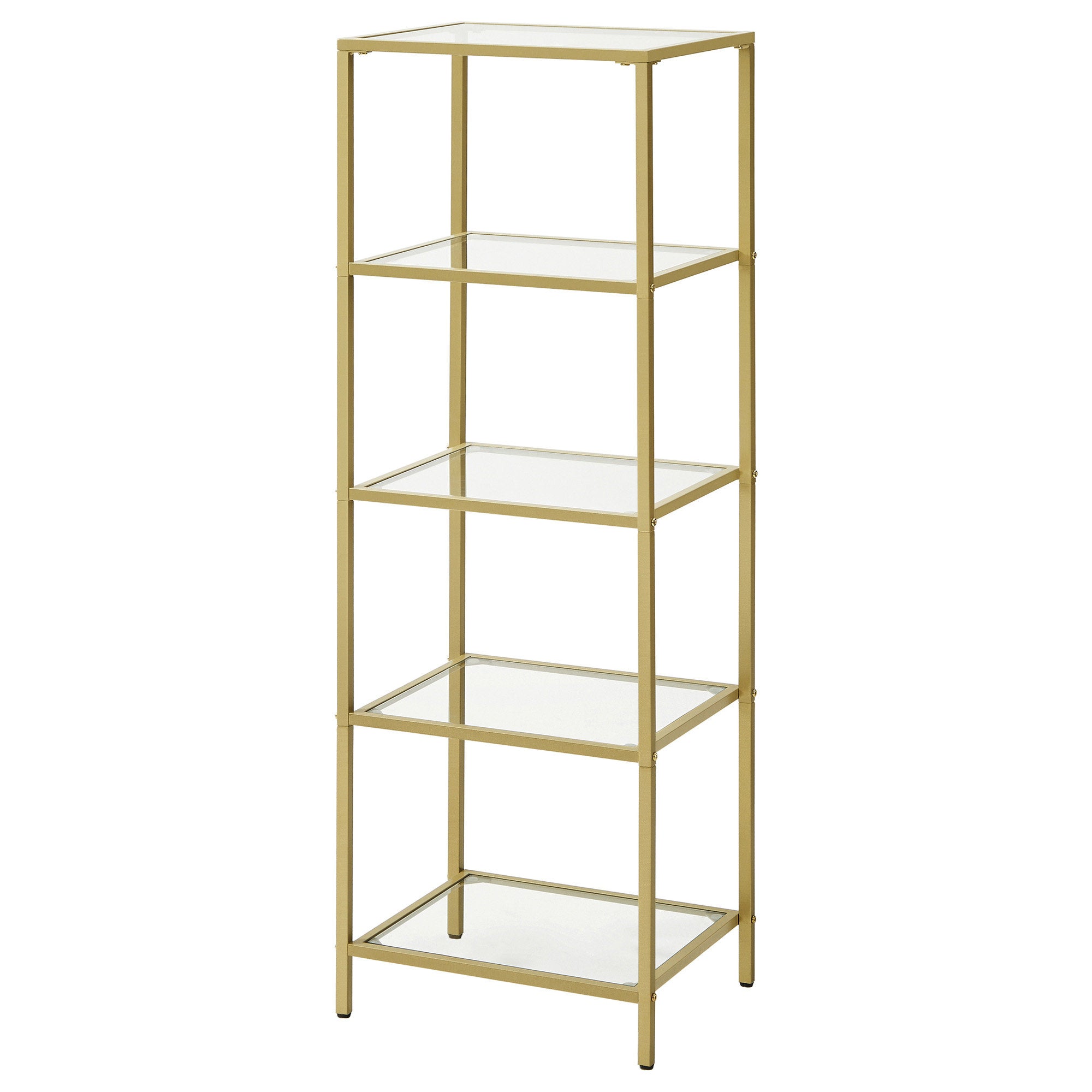 5-stufiges Glasregal, Bücherregal, Aufbewahrungsregal