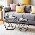 Couchtisch rund, 2er Set, Wohnzimmertisch
