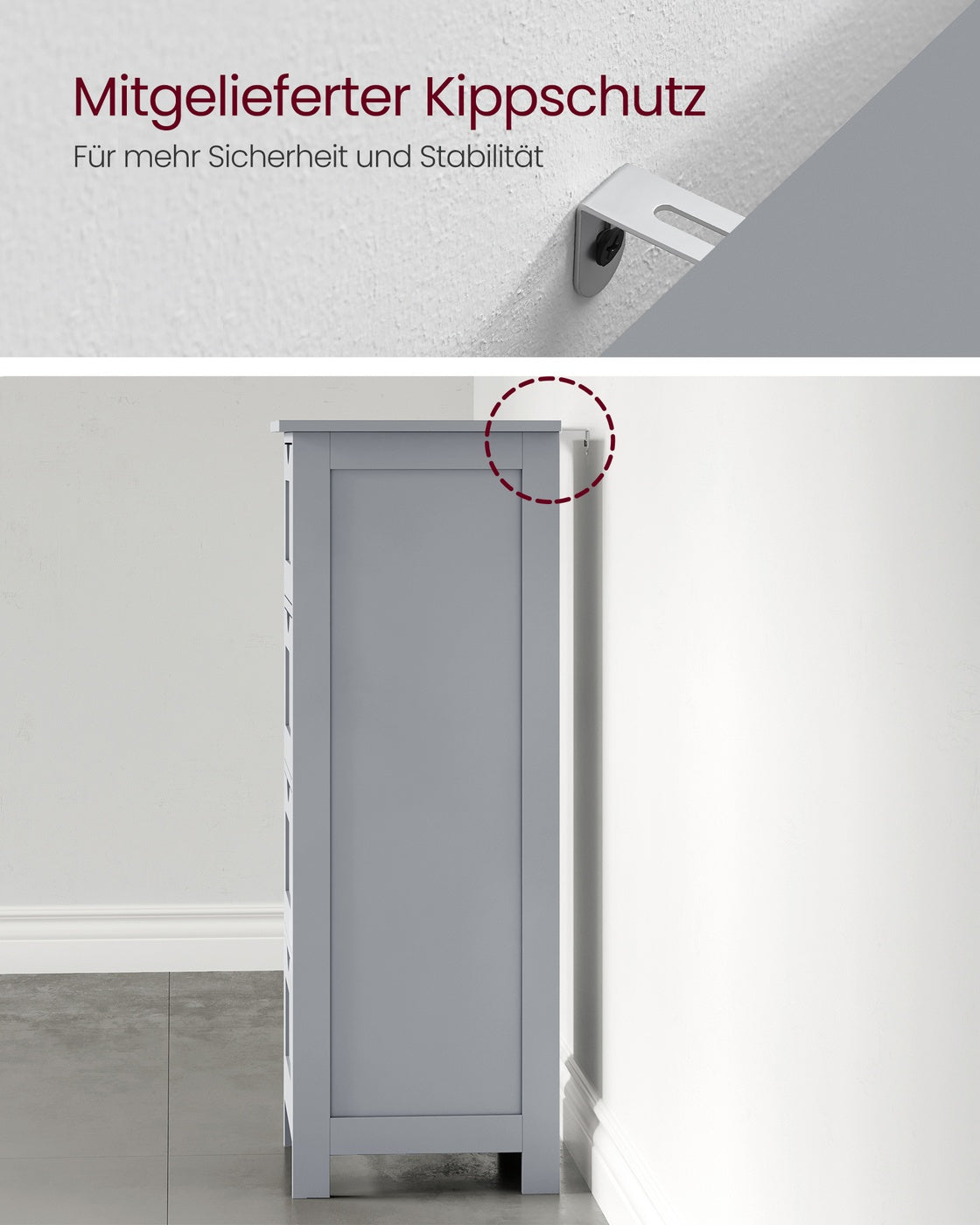 Beistellschrank mit 4 Schubladen