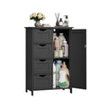 Badezimmerschrank 4 Schubladen 30 x 55 x 82 cm tintenschwarz