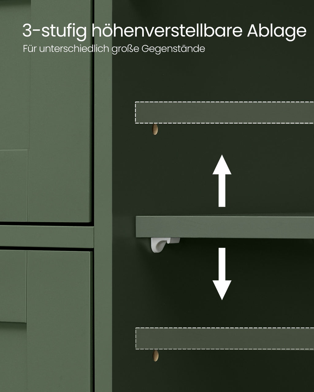 Badezimmerschrank 4 Schubladen 30 x 55 x 82 cm Waldgrün